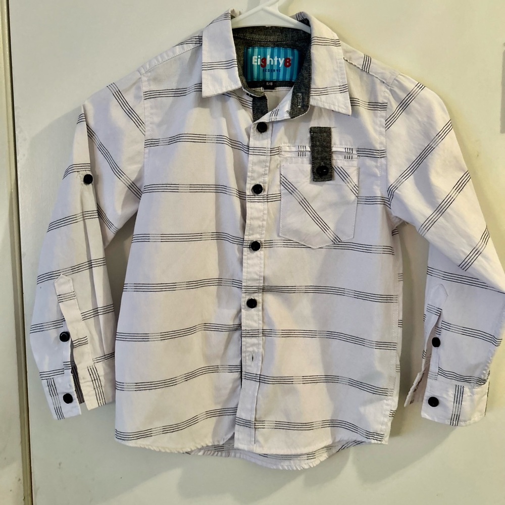 Eighty8 Reserve boys button down shirt. Sz. 5/6